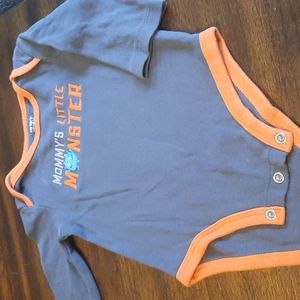 Carter's Mommy's Monster long sleeve onesie size 9 months